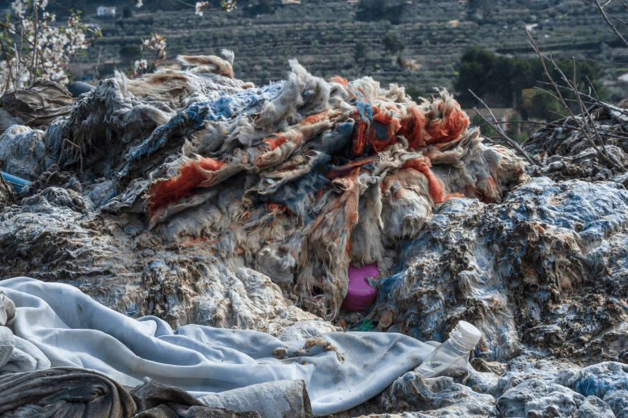 Textile waste and pollution solutions with upcycled yoga props