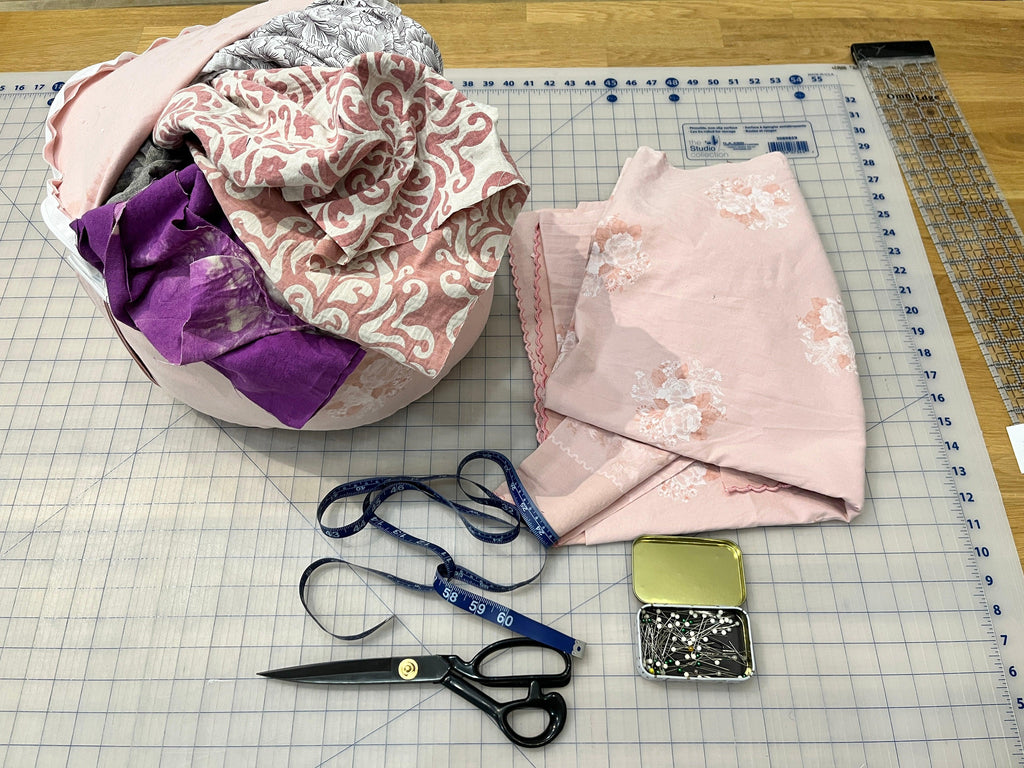 How to make a meditation cushion with upcycled textiles