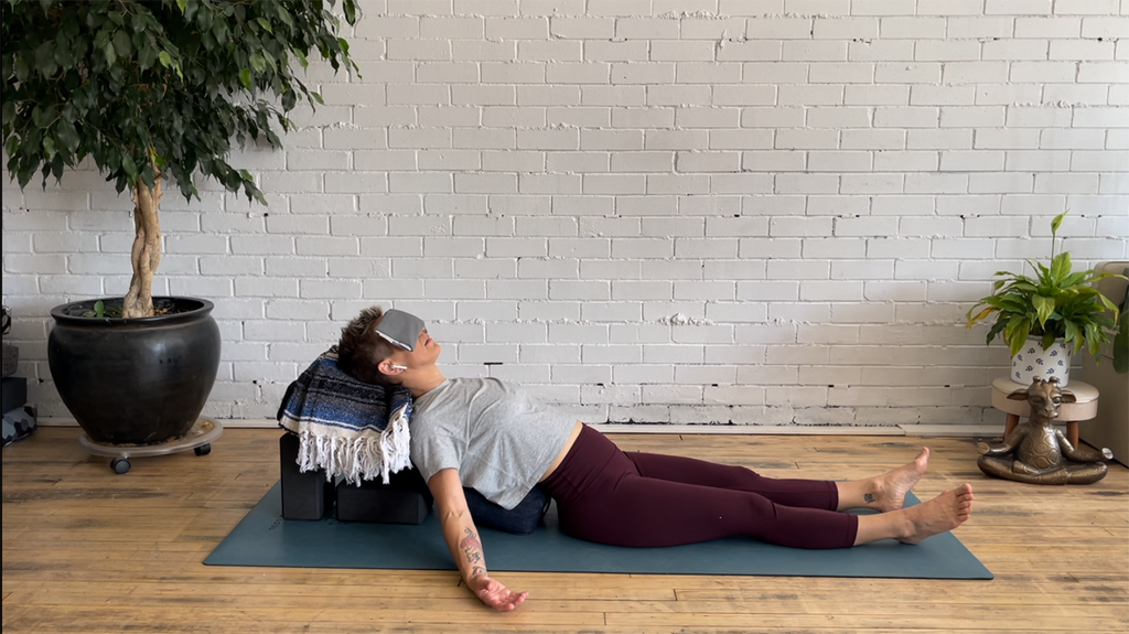 Supported Fish Pose vs Reclined 30 Degree Angle Pose