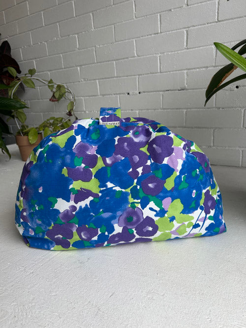 RetroFlowerFabricYogaPillow