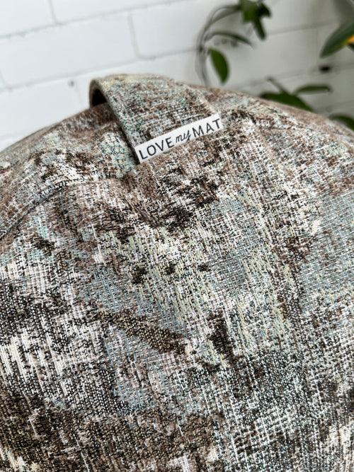 Meditation Cushion with Handle filled with buckwheat hulls
