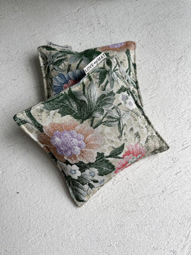 Knee Pillows for Yoga with Floral Fabric