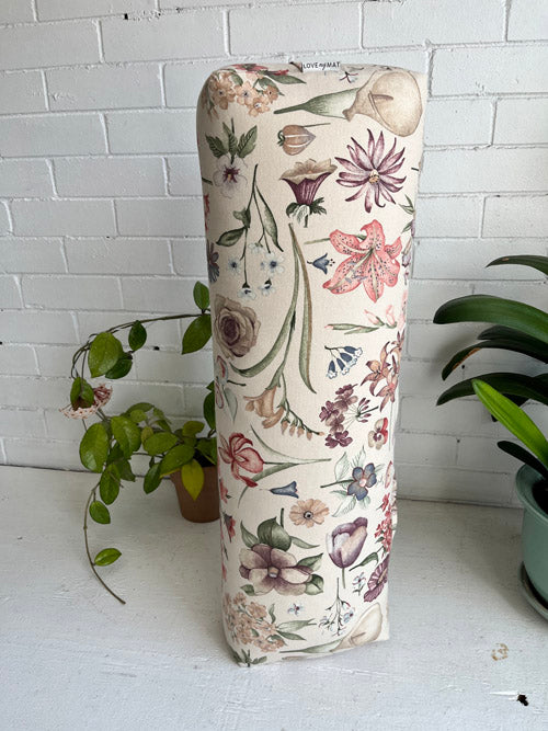 Floral Print Yoga Bolster