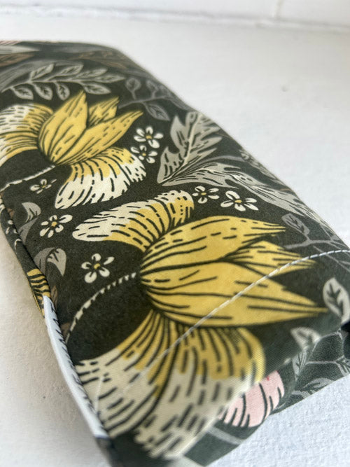 Floral patterned Fabric Eye Pillow on a white background