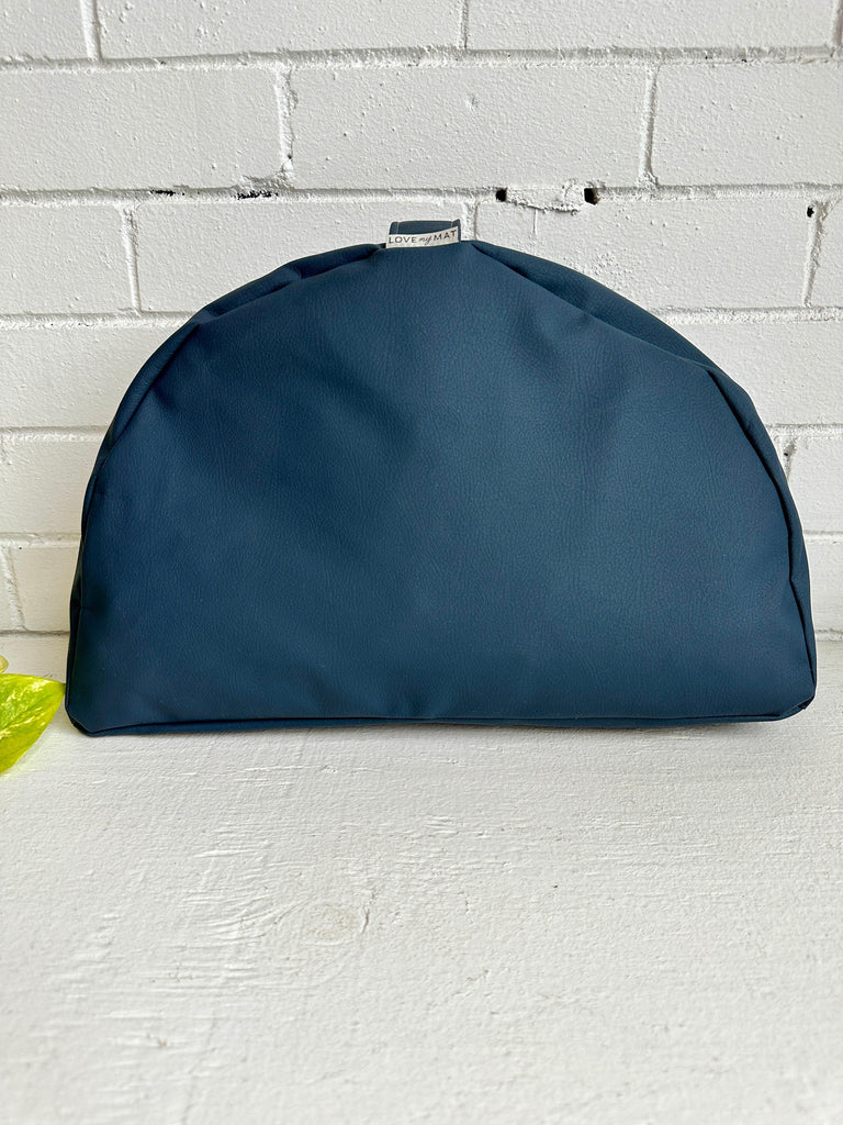 Navy Vinyl Meditation Cushion - Love My Mat