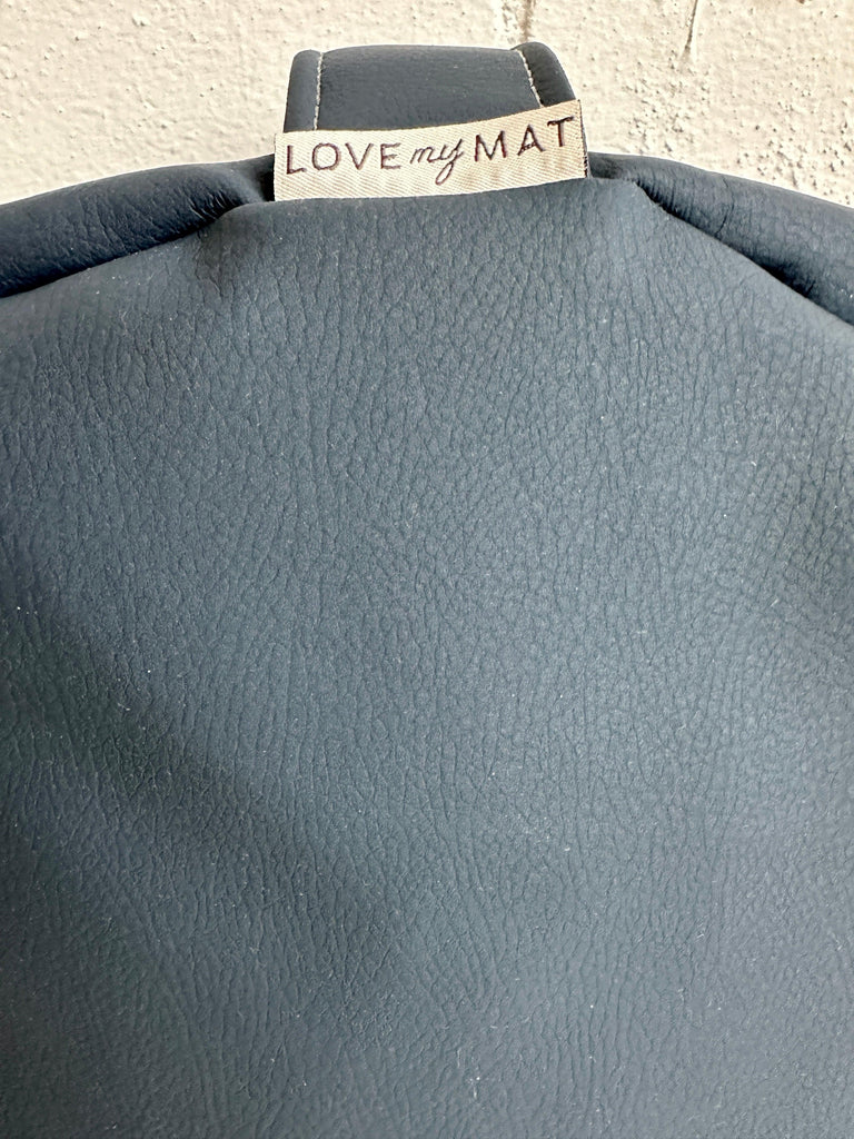 Navy Vinyl Meditation Cushion - Love My Mat