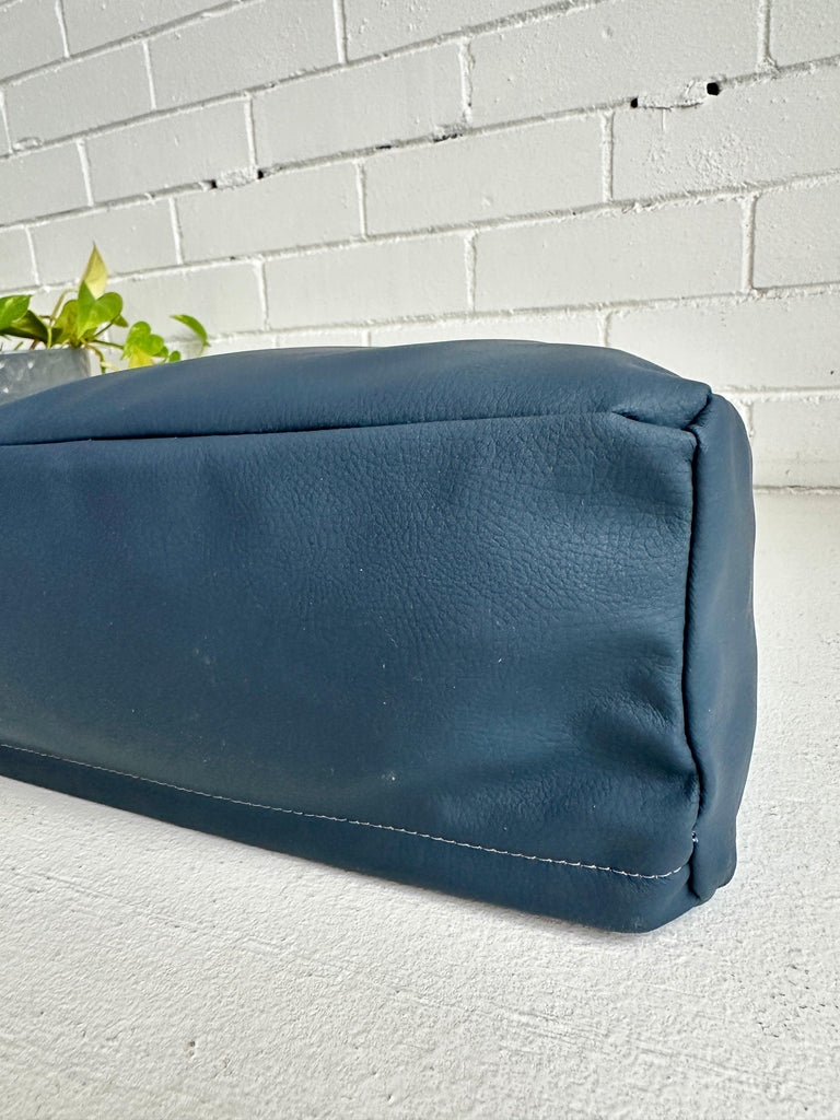 Navy Vinyl Meditation Cushion - Love My Mat
