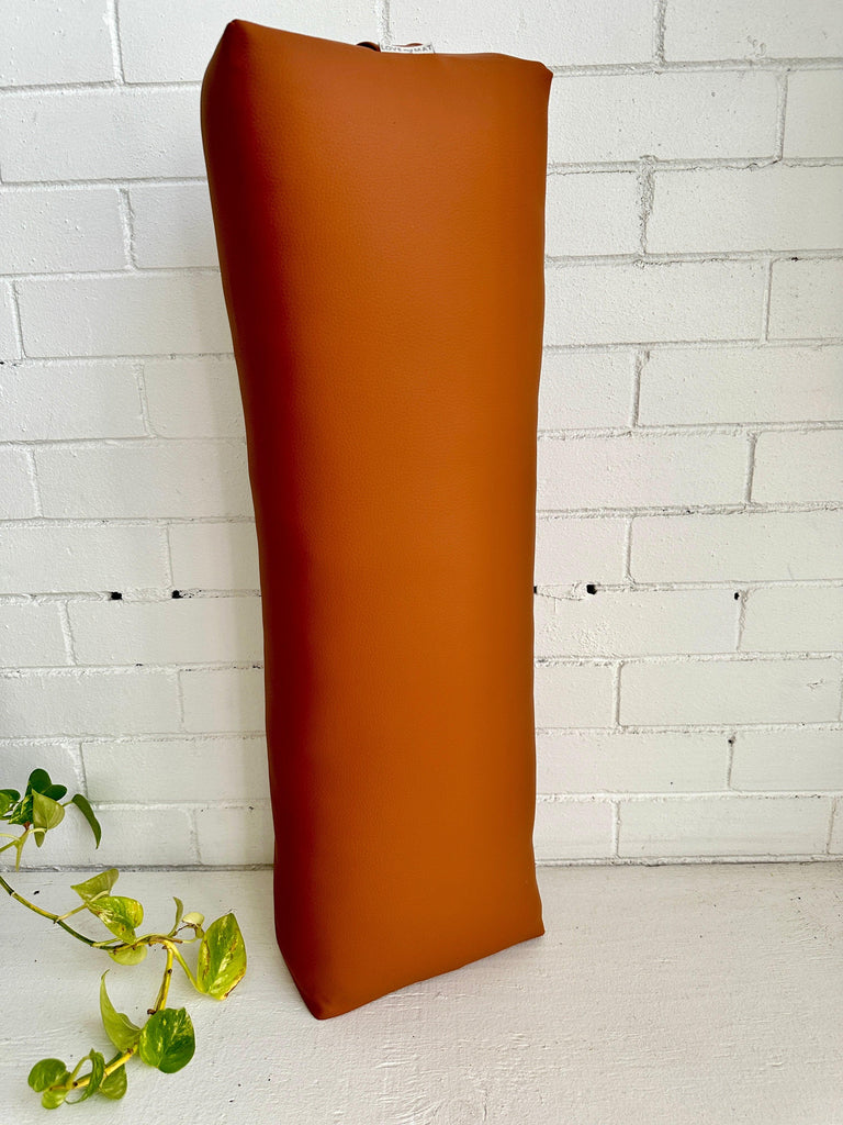 Camel Vinyl Long & Lean Bolster - Love My Mat