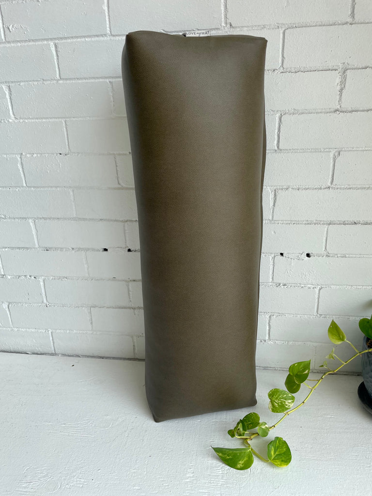Almond Vinyl Long & Lean Bolster - Love My Mat