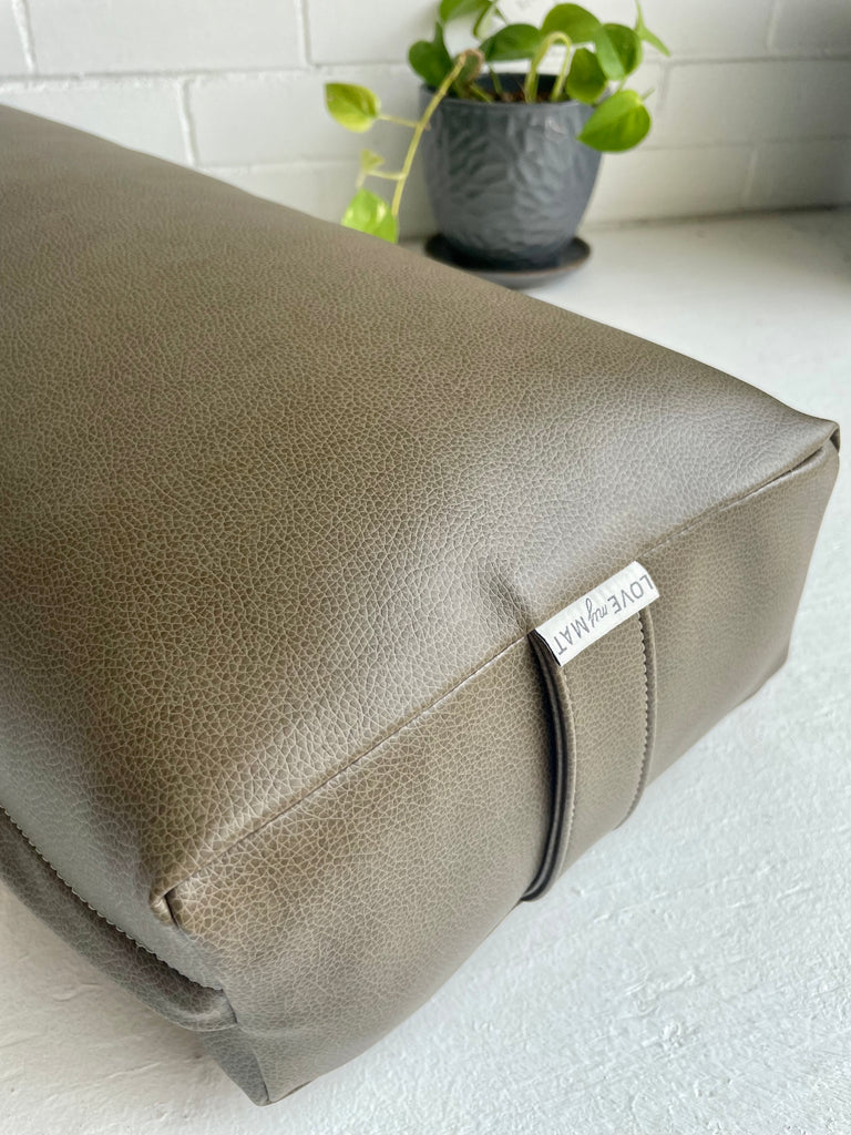 Almond Vinyl Long & Lean Bolster - Love My Mat