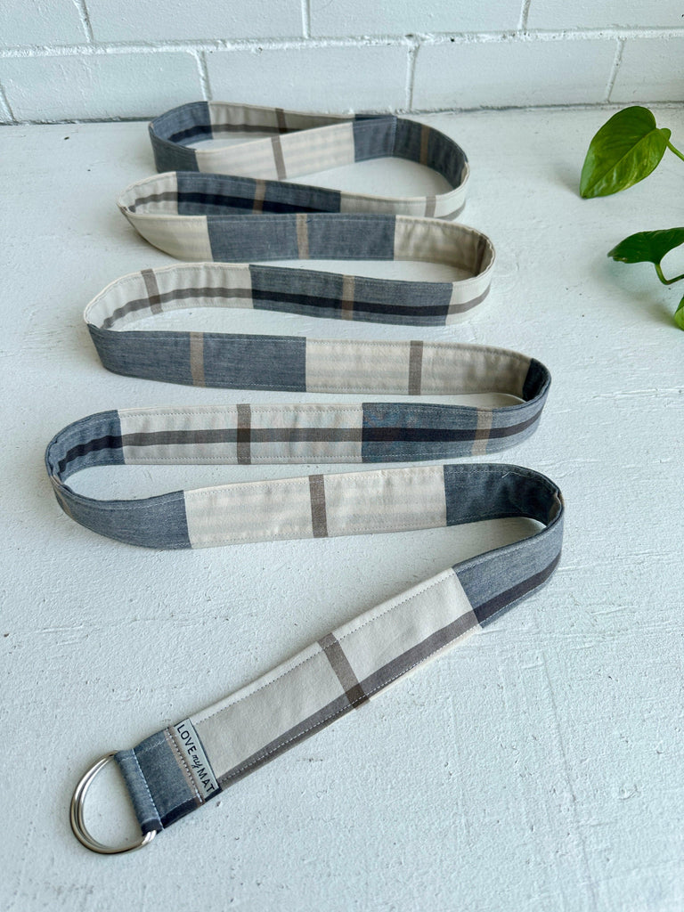 Plaid Yoga Strap - Love My Mat