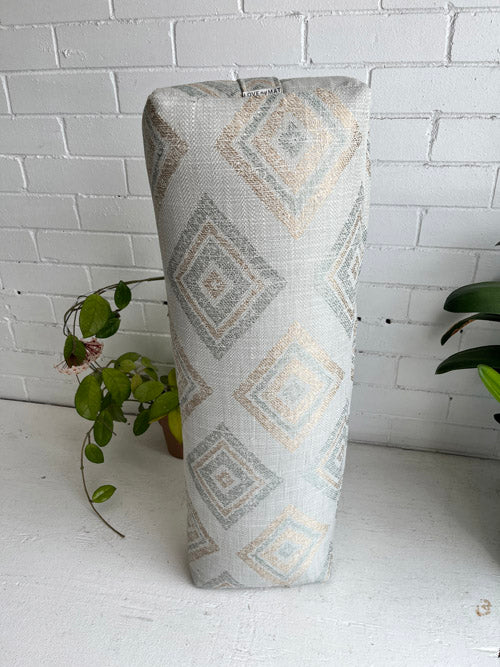 Long Yoga Bolster made from Upholster Fabric