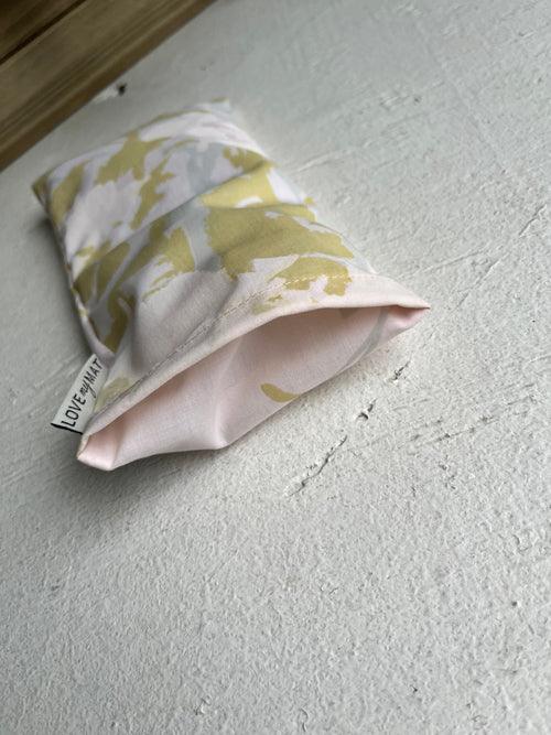 Flax and Lavender Eye Mask with washable cover