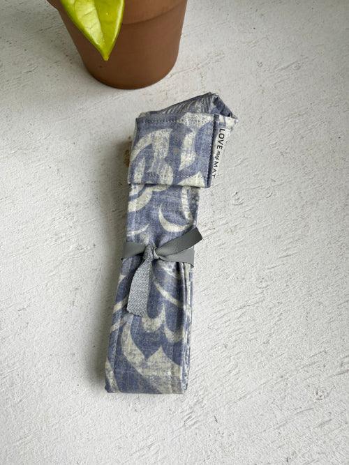 Purple Floral yoga Mat Strap made in Canada