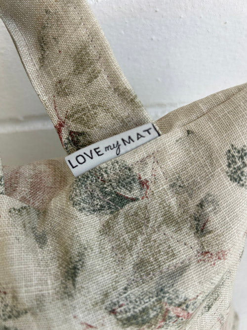 fabric Sandbag product with 'LOVE my MAT' label on a white background