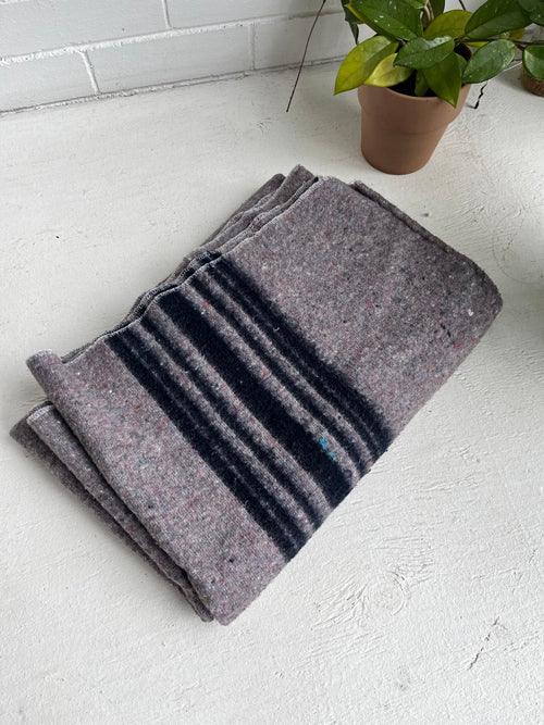 Wool stripe blanket online
