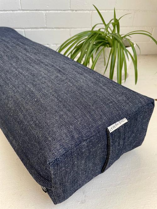 Denim Yoga Bolster - Love My Mat