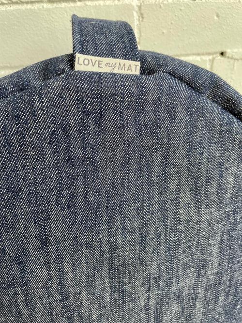 Denim Tall Modern Zafu - Love My Mat