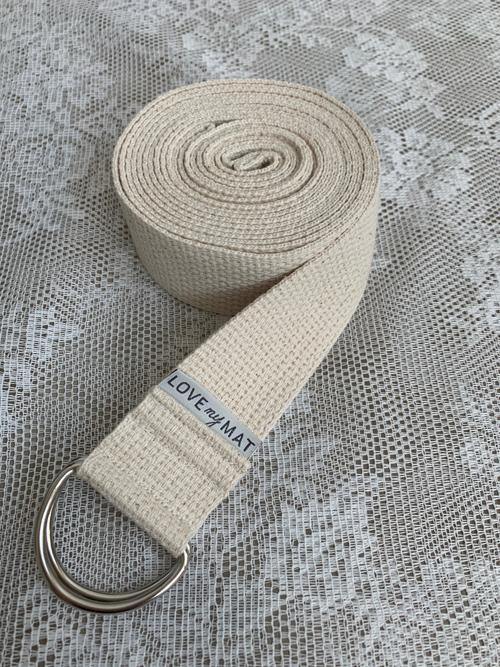 100% cotton yoga strap