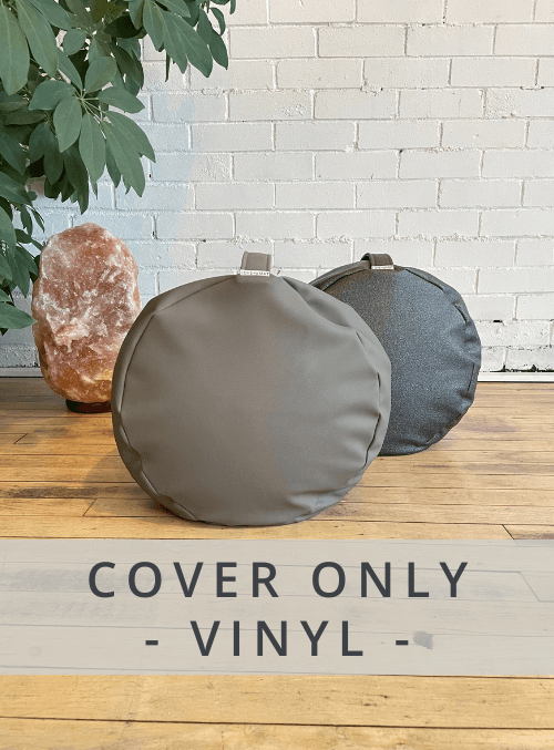 Vinyl Tall Modern Zafu - Cover Only - - Love My Mat